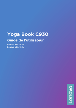 Lenovo Yoga Book C930 Manuel utilisateur