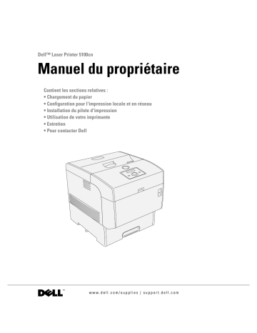 Dell 5100cn Color Laser Printer printers accessory Manuel utilisateur | Fixfr
