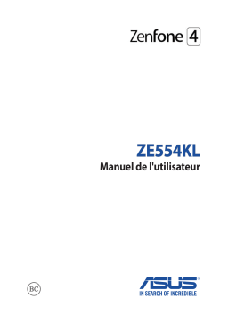 Asus ZenFone 4 - ZE554KL Manuel utilisateur