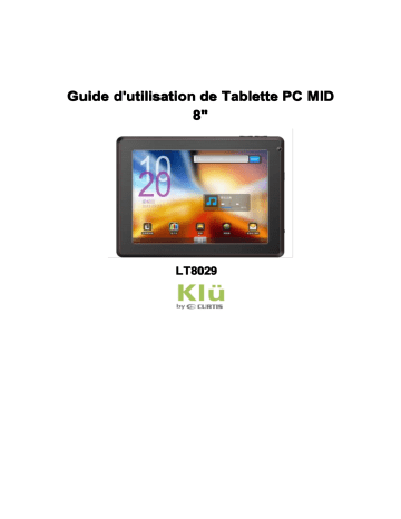 Mode d'emploi | Curtis Klü LT 8029 Manuel utilisateur | Fixfr