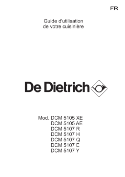 De Dietrich DCM5107H Manuel utilisateur