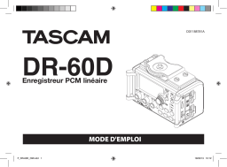 Tascam DR 60D Manuel utilisateur