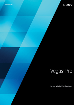 Sony Vegas Pro 13 Manuel utilisateur