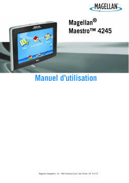 Magellan Maestro 4245 Manuel utilisateur