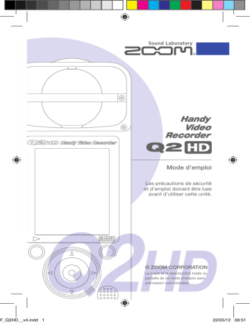 Zoom Q2 HD Mode d'emploi | Fixfr