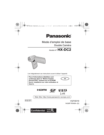 Panasonic HX DC2 Mode d'emploi | Fixfr