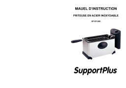 SUPPORTPLUS FRITEUSE EN ACIER INOXYDABLE SP-DF-006 Manuel utilisateur