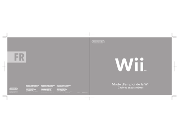 Manuel du propriétaire | Nintendo Wii Manuel utilisateur | Fixfr