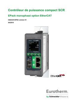 Eurotherm EPack EtherCAT 1PH Manuel utilisateur