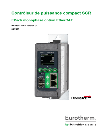 Mode d'emploi | Eurotherm EPack EtherCAT 1PH Manuel utilisateur | Fixfr