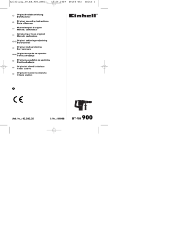 Manuel du propriétaire | EINHELL BT-RH 900 Manuel utilisateur | Fixfr