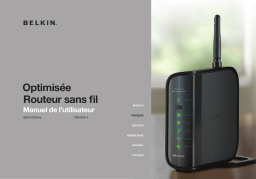 Belkin OPTIMISEE ROUTEUR SANS FIL Manuel utilisateur