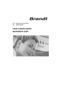 Brandt BMS6112X Micro-ondes encastrable Manuel utilisateur