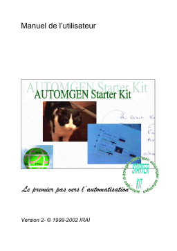 Irai Automgen Starter Kit 2 Manuel utilisateur