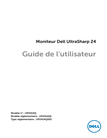 Dell UP2414Q electronics accessory Manuel utilisateur | Fixfr