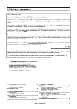 sauter SFA150 Manuel utilisateur