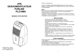 PUR LINE PLZ 10MA Manuel utilisateur