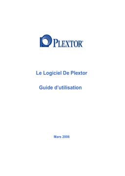 Plextor PX-PA15AW SOFTWARE Manuel utilisateur