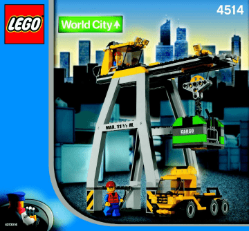 Guide d'installation | Lego 4514 Cargo Crane Manuel utilisateur | Fixfr