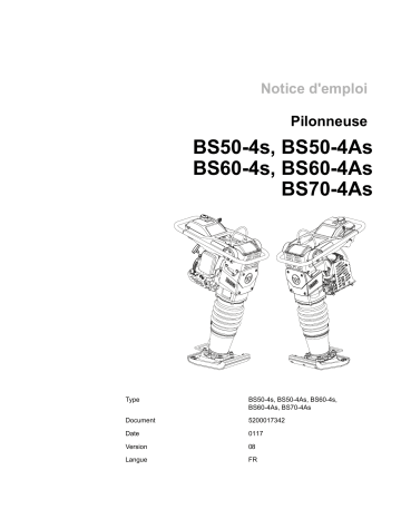 BS60-4s | BS50-4As | BS70-4As | BS60-4 | BS60-4As | Wacker Neuson BS50-4s 4 Stroke Rammer Manuel utilisateur | Fixfr