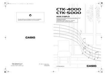 Manuel du propriétaire | Casio CTK-5000 Manuel utilisateur | Fixfr