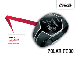 Polar FT80 Manuel utilisateur