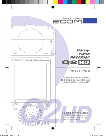 Zoom Q2 HD Manuel utilisateur | Fixfr