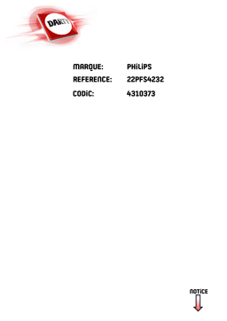 Philips 32PFS413249PFS4132 Manuel utilisateur