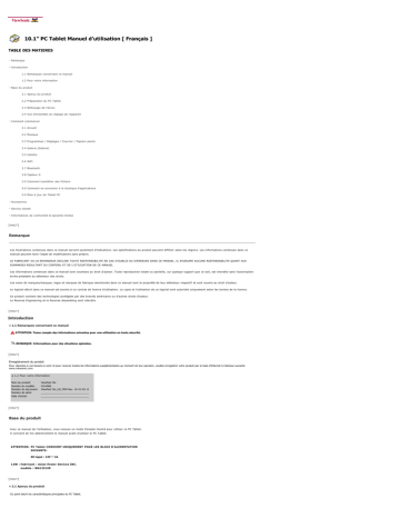 ViewPad 10s | ViewSonic ViewPad 10.1 Manuel utilisateur | Fixfr