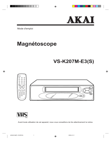 Manuel du propriétaire | Akai VSK207M Manuel utilisateur | Fixfr