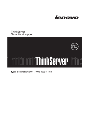 Lenovo ThinkServer TS200v Manuel utilisateur | Fixfr