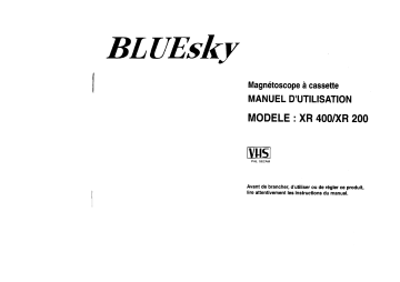 Manuel du propriétaire | Bluesky XR 200 Manuel utilisateur | Fixfr