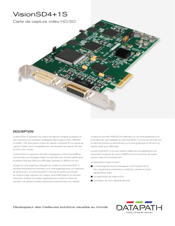 Datapath VisionSD4+1S Fiche technique | Fixfr