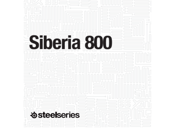 Steelseries Siberia 800 Black (61302) Manuel utilisateur | Fixfr