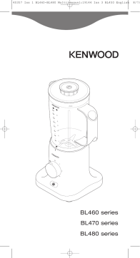 Kenwood BL460 Manuel utilisateur