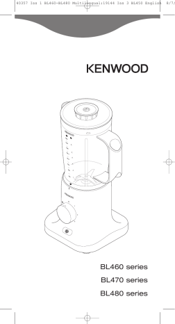 Manuel du propriétaire | Kenwood BL460 Manuel utilisateur | Fixfr