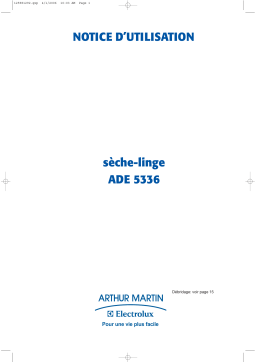 ARTHUR MARTIN ADE 5336 & ADE5336 Manuel utilisateur