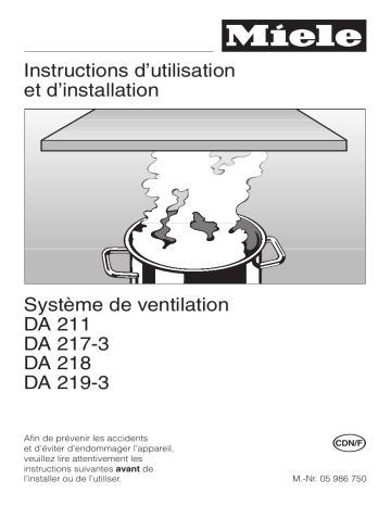 Manuel du propriétaire | Miele DA 211 Manuel utilisateur | Fixfr