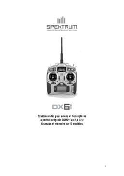 Spektrum DX6i 6-Channel Full Range Microlite MD1 Manuel utilisateur