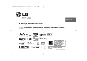LG HLB54S Manuel du propriétaire | Fixfr