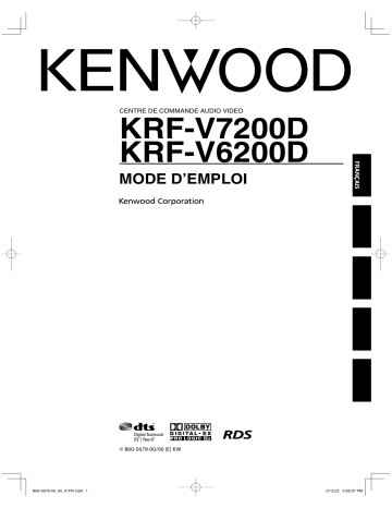 Manuel du propriétaire | Kenwood KRF-V6200D Manuel utilisateur | Fixfr
