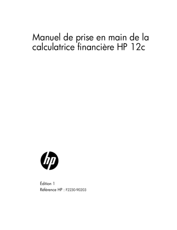 Manuel du propriétaire | Compaq 12c Manuel utilisateur | Fixfr