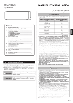 Fujitsu ASYG07KGTB Guide d'installation