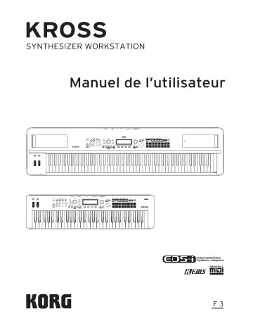 KROSS SE | Mode d'emploi | Korg KROSS 88 MB Manuel utilisateur | Fixfr