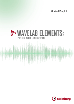 Steinberg Wavelab Elements 9 Mode d'emploi