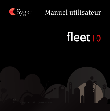 Mode d'emploi | Sygic Fleet 10 Manuel utilisateur | Fixfr