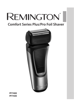 Remington PF7400 Comfort Series Manuel utilisateur