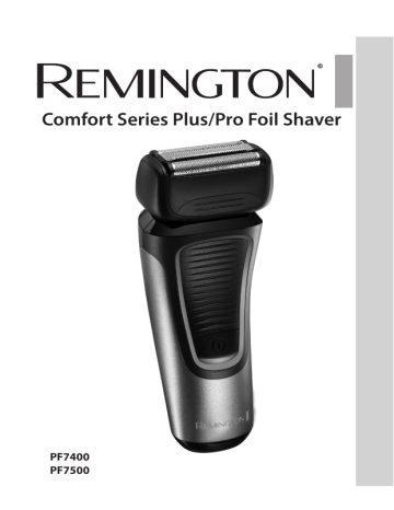 Remington PF7400 Comfort Series Manuel utilisateur | Fixfr