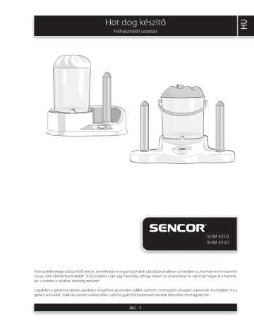 SHM 4220 | Sencor SHM 4210 Manuel utilisateur | Fixfr