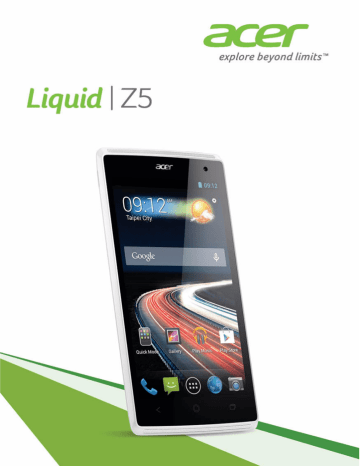 Liquid Z5 Duo | Mode d'emploi | Acer Z150 Duo Manuel utilisateur | Fixfr